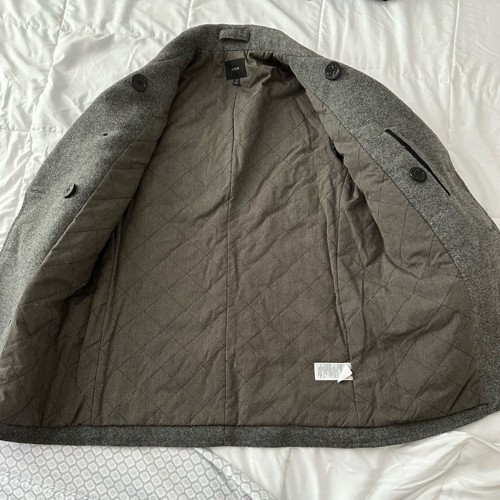 J Crew Dock Peacoat with Primaloft 80%wool - Picture 4 of 8